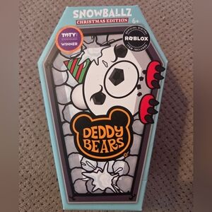 NEW 2025 Christmas Deddy Bears Snowballz 5" Plush Official Digital Roblox Includ